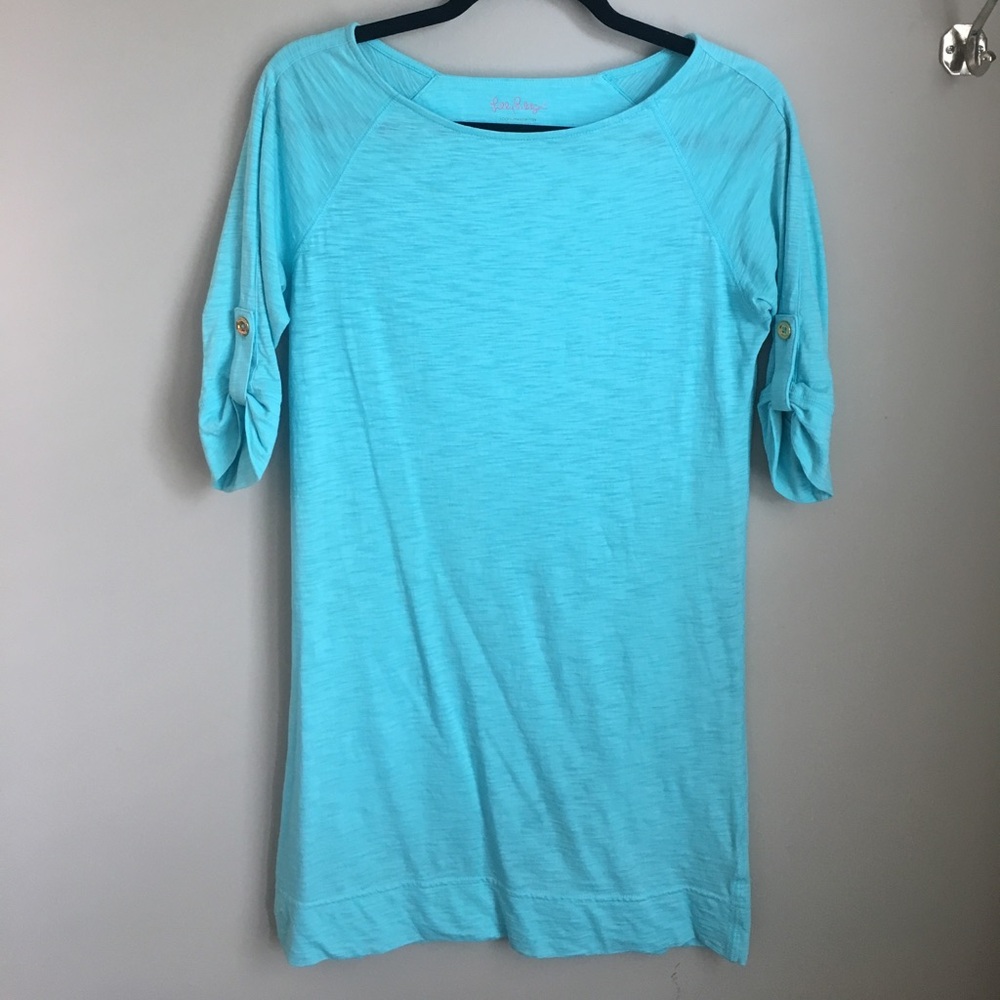 Lilly Pulitzer Turquoise Blue Shift Dress